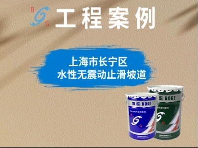 上海市長(zhǎng)寧區(qū)?水性無(wú)震動(dòng)止滑坡道